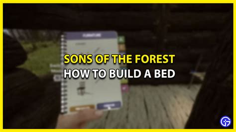 how to build a bed in sons of the forest|How To Make a Bed – Sons of the Forest